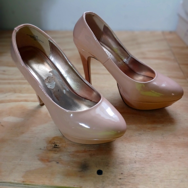 Blush Colored Platinum Heel
